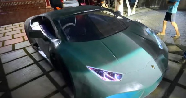 Thêm một chàng trai trẻ dành hẳn 4 năm làm xe mô phỏng Lamborghini Huracan tỷ lệ như thật